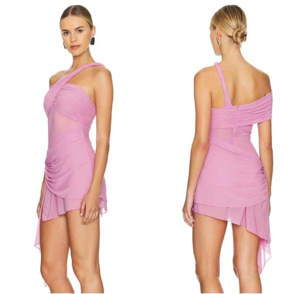 Ronny Kobo Izel Dress in Carnation - Picture 3 of 15